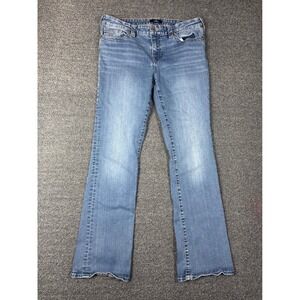 True Religion Becca Mid Rise Bootcut Jeans Blue Denim Size 34 Womens